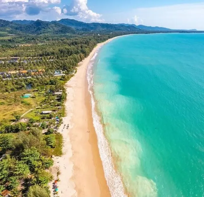 Framed Print : Aerial view of Khao Lak beach in Thailand Framed Print : Aerial view of Khao Lak beach in Thailand