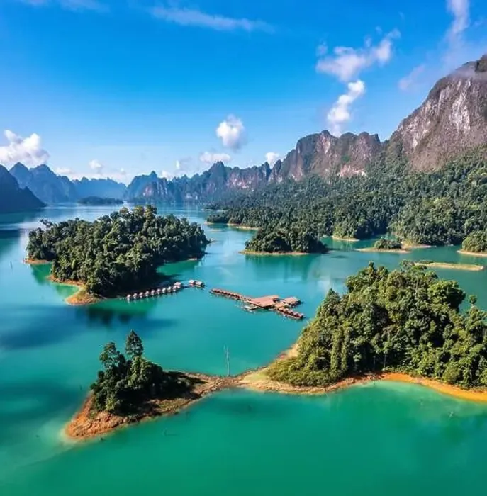 Framed Print : Aerial view of Khao Sok national park Cheow Lan Dam lake in Surat Thani, Thailand Framed Print : Aerial view of Khao Sok national park Cheow Lan Dam lake in Surat Thani, Thailand