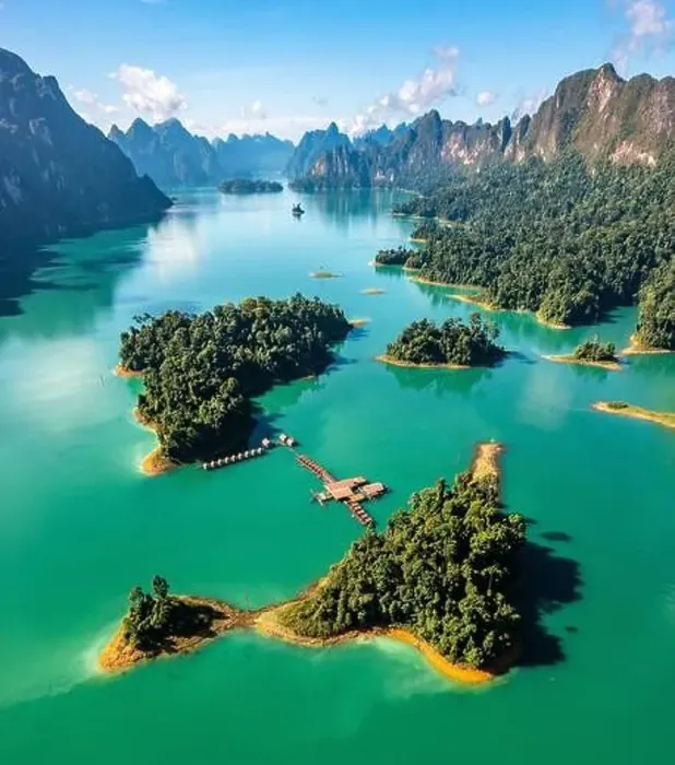 Framed Print : Aerial view of Khao Sok national park Cheow Lan Dam lake in Surat Thani, Thailand Framed Print : Aerial view of Khao Sok national park Cheow Lan Dam lake in Surat Thani, Thailand