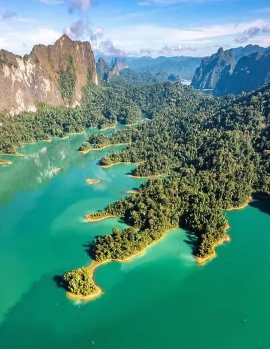 Framed Print : Aerial view of Khao Sok national park Cheow Lan Dam lake in Surat Thani, Thailand Framed Print : Aerial view of Khao Sok national park Cheow Lan Dam lake in Surat Thani, Thailand