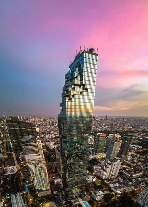 Framed Print : Aerial view of King Power Mahanakhon tower in Sathorn Silom central business district of Bangkok, Thailand Framed Print : Aerial view of King Power Mahanakhon tower in Sathorn Silom central business district of Bangkok, Thailand