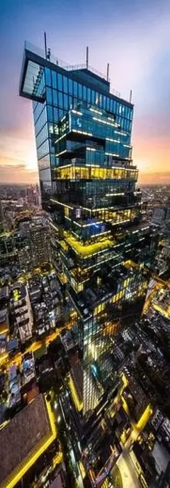 Framed Print : Aerial view of King Power Mahanakhon tower in Sathorn Silom central business district of Bangkok, Thailand Framed Print : Aerial view of King Power Mahanakhon tower in Sathorn Silom central business district of Bangkok, Thailand