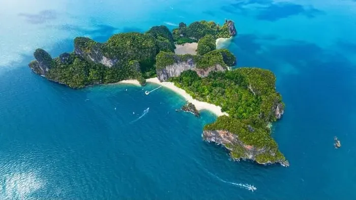 Framed Print : Aerial view of Koh Hong island in Krabi province, Thailand Framed Print : Aerial view of Koh Hong island in Krabi province, Thailand