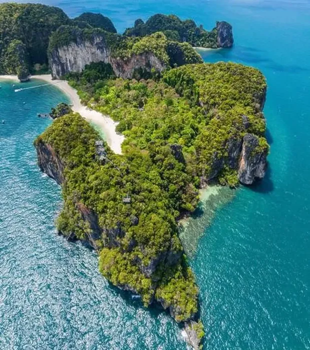 Framed Print : Aerial view of Koh Hong island in Krabi province, Thailand Framed Print : Aerial view of Koh Hong island in Krabi province, Thailand