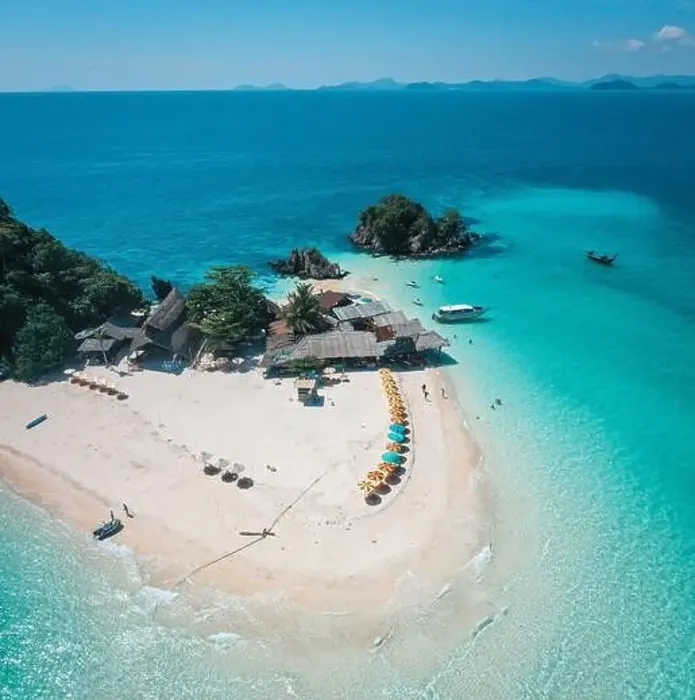 Framed Print : Aerial view of Koh Khai Nok in Phuket, Thailand Framed Print : Aerial view of Koh Khai Nok in Phuket, Thailand
