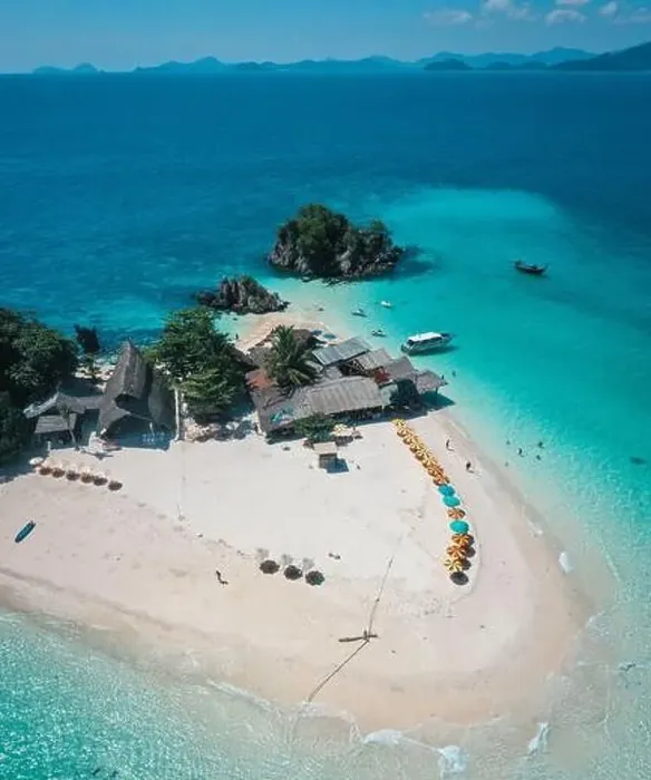 Framed Print : Aerial view of Koh Khai Nok in Phuket, Thailand Framed Print : Aerial view of Koh Khai Nok in Phuket, Thailand