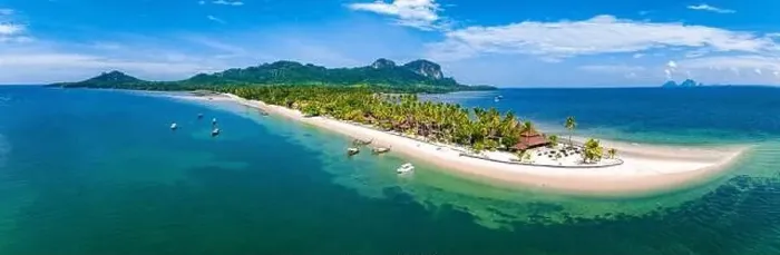 Framed Print : Aerial view of koh Mook or koh Muk island, in Trang, Thailand Framed Print : Aerial view of koh Mook or koh Muk island, in Trang, Thailand