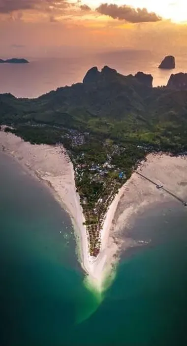 Framed Print : Aerial view of koh Mook or koh Muk island, in Trang, Thailand Framed Print : Aerial view of koh Mook or koh Muk island, in Trang, Thailand