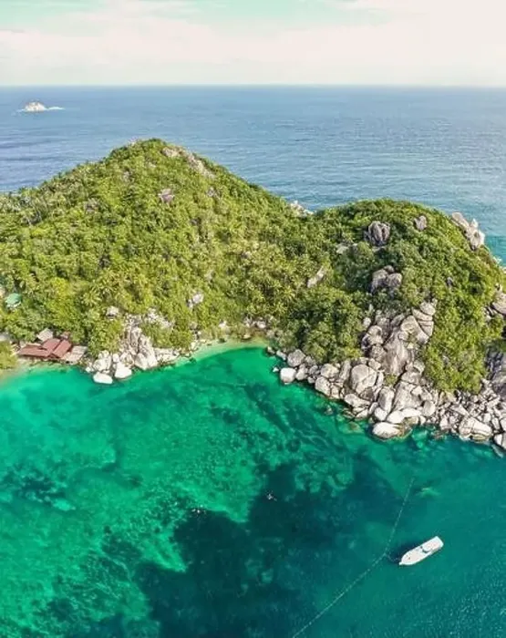 Framed Print : Aerial view of Koh Tao, Samui Province, Thailand, South east Asia Framed Print : Aerial view of Koh Tao, Samui Province, Thailand, South east Asia
