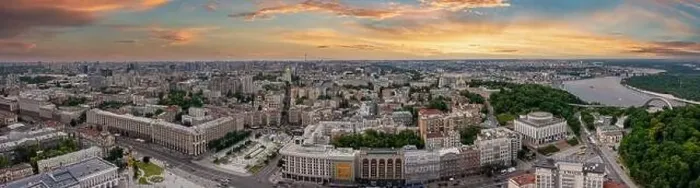 Framed Print : Aerial view of the Kyiv city. Beautiful streets near the city center Framed Print : Aerial view of the Kyiv city. Beautiful streets near the city center