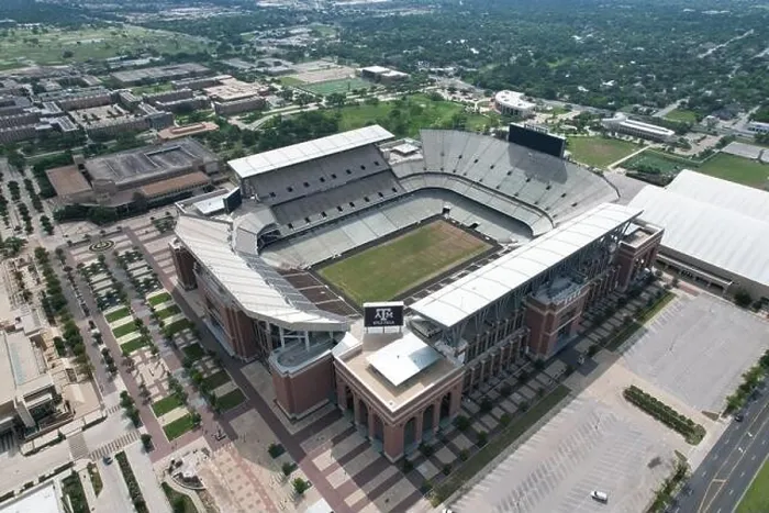 Framed Print : An aerial view of Kyle Field, Sunday, May 30, 2021 in College Station, Tex. The stadium is the home of the Texas A&M Aggies football team. (Kirby Lee Framed Print : An aerial view of Kyle Field, Sunday, May 30, 2021 in College Station, Tex. The stadium is the home of the Texas A&M Aggies football team. (Kirby Lee