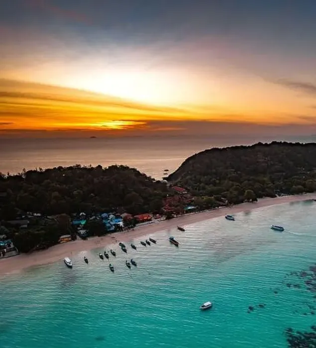 Framed Print : Aerial view of Laem Tong Beach or Laemtong bay in koh Phi Phi, Krabi, Thailand Framed Print : Aerial view of Laem Tong Beach or Laemtong bay in koh Phi Phi, Krabi, Thailand
