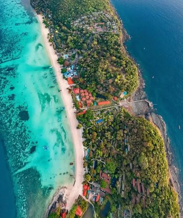 Framed Print : Aerial view of Laem Tong Beach or Laemtong bay in koh Phi Phi, Krabi, Thailand Framed Print : Aerial view of Laem Tong Beach or Laemtong bay in koh Phi Phi, Krabi, Thailand
