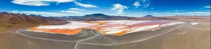 Framed Print : Aerial view of Laguna Colorada Framed Print : Aerial view of Laguna Colorada
