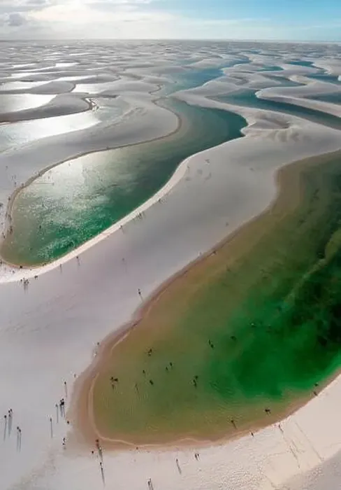 Framed Print : Aerial view of Lencois Maranhenses Framed Print : Aerial view of Lencois Maranhenses