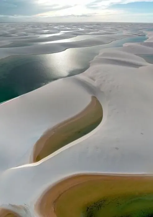 Framed Print : Aerial view of Lencois Maranhenses Framed Print : Aerial view of Lencois Maranhenses