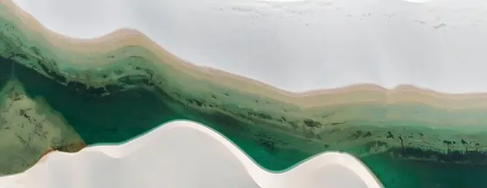 Framed Print : Aerial view of Lencois Maranhenses Framed Print : Aerial view of Lencois Maranhenses