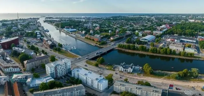 Framed Print : Aerial view of the Liepaja city in Latvia Framed Print : Aerial view of the Liepaja city in Latvia