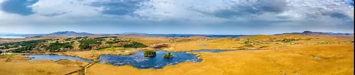Framed Print : Aerial view of Loch Mhin Leic na Leabhar - Meenlecknalore Lough - close to Dungloe in County Donegal, Ireland Framed Print : Aerial view of Loch Mhin Leic na Leabhar - Meenlecknalore Lough - close to Dungloe in County Donegal, Ireland