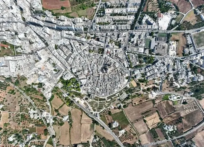 Framed Print : Aerial view of Locorotondo, a characteristic old town near Bari, Puglia, Italy Framed Print : Aerial view of Locorotondo, a characteristic old town near Bari, Puglia, Italy