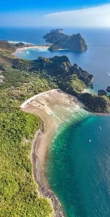 Framed Print : Aerial view of Loh Lana Bay at sunset in koh Phi Phi islands, Krabi, Thailand Framed Print : Aerial view of Loh Lana Bay at sunset in koh Phi Phi islands, Krabi, Thailand