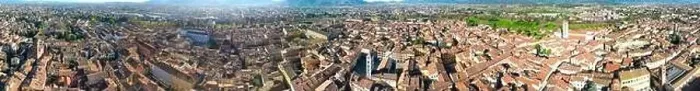 Framed Print : Aerial view of Lucca medieval town, Tuscany - Italy Framed Print : Aerial view of Lucca medieval town, Tuscany - Italy