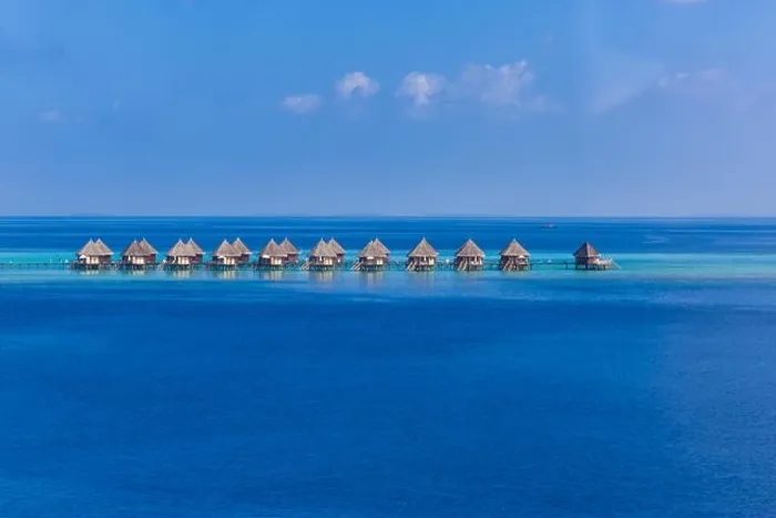 Framed Print : Aerial view on Maldives island Framed Print : Aerial view on Maldives island