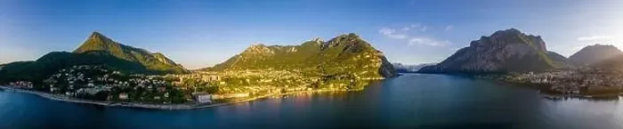 Framed Print : Aerial view of Malgrate Lecco in Lake Como, Italy Framed Print : Aerial view of Malgrate Lecco in Lake Como, Italy