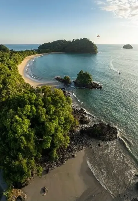 Framed Print : Aerial view of Manuel Antonio Beach, Manuel Antonio National Park, Puntarenas Province, Costa Rica, Central America Framed Print : Aerial view of Manuel Antonio Beach, Manuel Antonio National Park, Puntarenas Province, Costa Rica, Central America