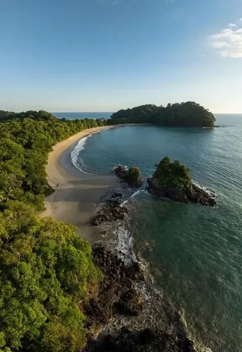 Framed Print : Aerial view of Manuel Antonio Beach, Manuel Antonio National Park, Puntarenas Province, Costa Rica, Central America Framed Print : Aerial view of Manuel Antonio Beach, Manuel Antonio National Park, Puntarenas Province, Costa Rica, Central America