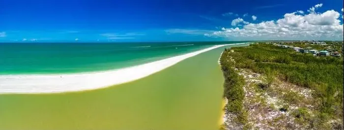 Framed Print : Aerial View of Marco Island, a popular tourist beach town in Florida Framed Print : Aerial View of Marco Island, a popular tourist beach town in Florida