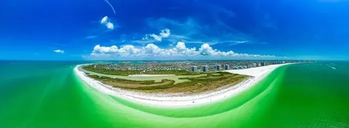 Framed Print : Aerial View of Marco Island, a popular tourist beach town in Florida Framed Print : Aerial View of Marco Island, a popular tourist beach town in Florida