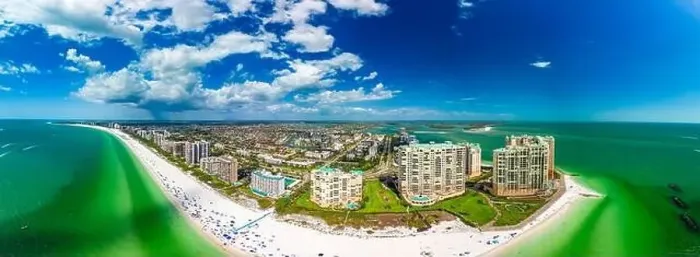 Framed Print : Aerial View of Marco Island, a popular tourist beach town in Florida Framed Print : Aerial View of Marco Island, a popular tourist beach town in Florida