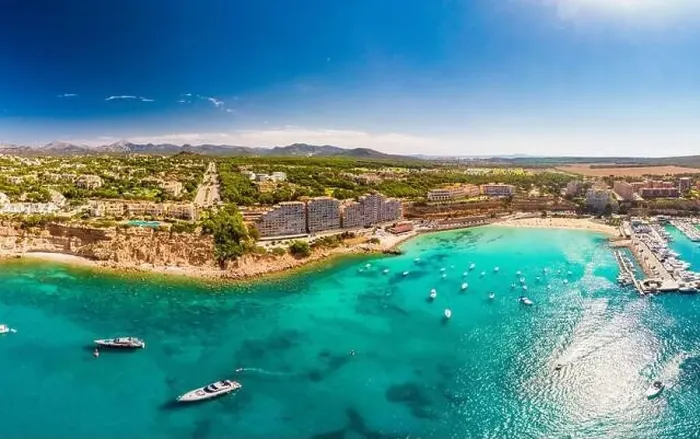 Framed Print : Aerial view, marina Port Adriano, El Toro, region Santa Ponca, Majorca, Balearic Islands, Spain Framed Print : Aerial view, marina Port Adriano, El Toro, region Santa Ponca, Majorca, Balearic Islands, Spain