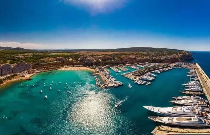 Framed Print : Aerial view, marina Port Adriano, El Toro, region Santa Ponca, Majorca, Balearic Islands, Spain Framed Print : Aerial view, marina Port Adriano, El Toro, region Santa Ponca, Majorca, Balearic Islands, Spain