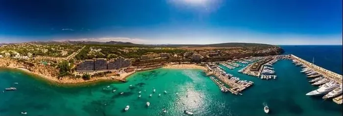 Framed Print : Aerial view, marina Port Adriano, El Toro, region Santa Ponca, Majorca, Balearic Islands, Spain Framed Print : Aerial view, marina Port Adriano, El Toro, region Santa Ponca, Majorca, Balearic Islands, Spain