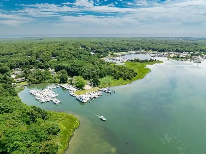 Framed Print : aerial view of three mile harbor, east hampton, ny Framed Print : aerial view of three mile harbor, east hampton, ny