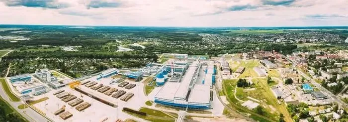 Framed Print : Aerial view of modern paper mill in summer sunny day. Bird's-eye view of paper factory. Panorama, panoramic view Framed Print : Aerial view of modern paper mill in summer sunny day. Bird's-eye view of paper factory. Panorama, panoramic view