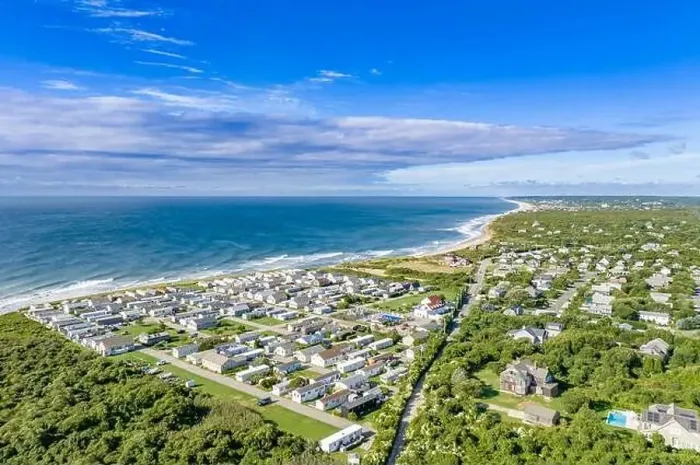 Framed Print : Aerial view of Montauk Shores Condominiums and vicinity Framed Print : Aerial view of Montauk Shores Condominiums and vicinity