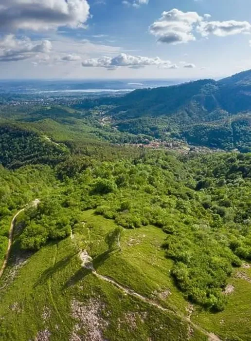 Framed Print : Aerial view of Monte Chiusarella Framed Print : Aerial view of Monte Chiusarella