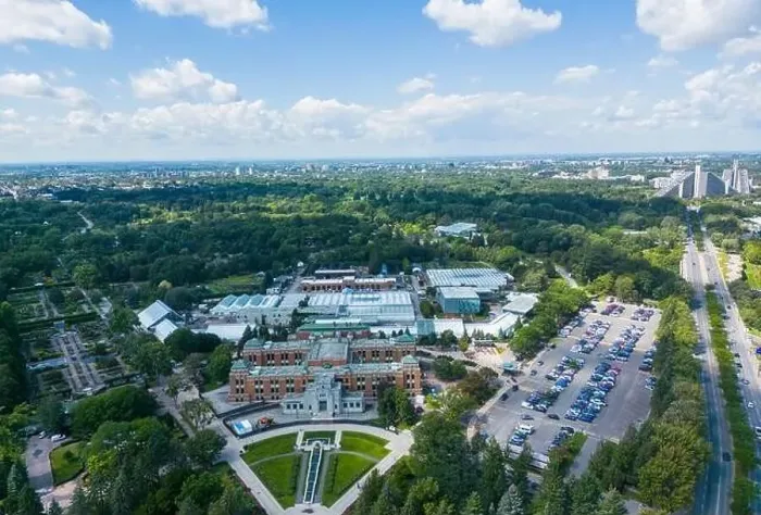 Framed Print : Aerial view of Montreal Botanical Garden in summer Framed Print : Aerial view of Montreal Botanical Garden in summer