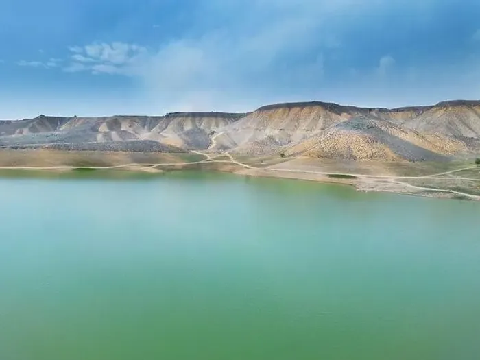 Framed Print : Aerial view on mountain lake. Drone view water reservoir at mountain valley Framed Print : Aerial view on mountain lake. Drone view water reservoir at mountain valley
