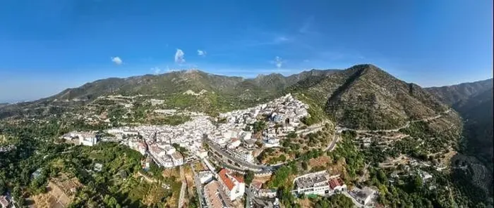 Framed Print : aerial view of the municipality of Ojen in the province of Malaga, Andalusia Framed Print : aerial view of the municipality of Ojen in the province of Malaga, Andalusia