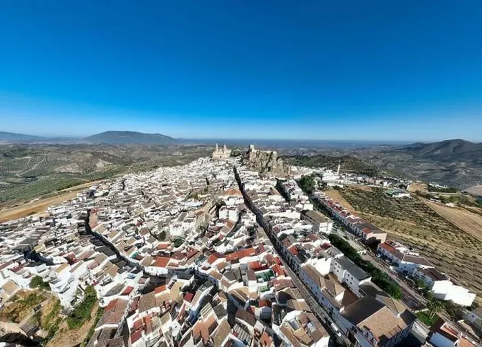 Framed Print : aerial view of the municipality of Olvera in the province of Cadiz, Spain Framed Print : aerial view of the municipality of Olvera in the province of Cadiz, Spain