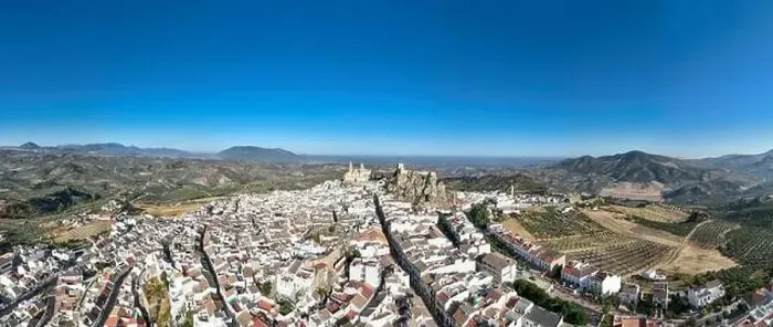 Framed Print : aerial view of the municipality of Olvera in the province of Cadiz, Spain Framed Print : aerial view of the municipality of Olvera in the province of Cadiz, Spain