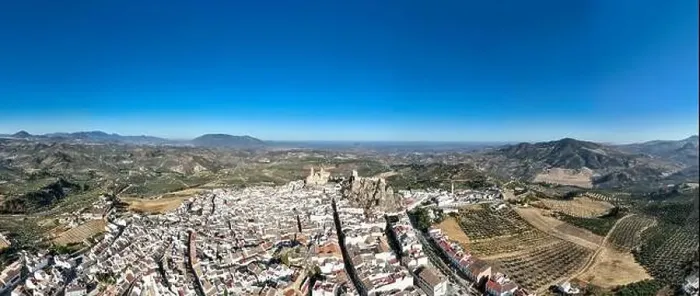 Framed Print : aerial view of the municipality of Olvera in the province of Cadiz, Spain Framed Print : aerial view of the municipality of Olvera in the province of Cadiz, Spain