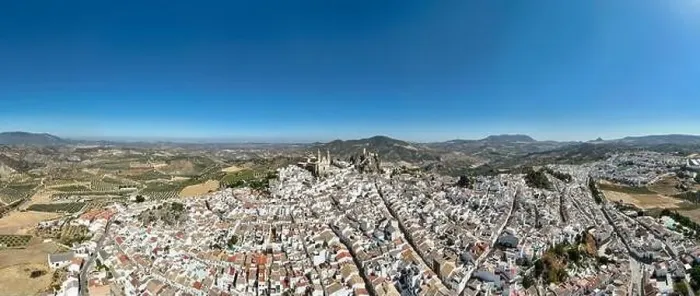 Framed Print : aerial view of the municipality of Olvera in the province of Cadiz, Andalusia Framed Print : aerial view of the municipality of Olvera in the province of Cadiz, Andalusia