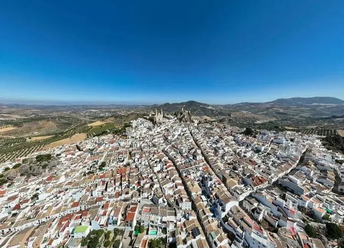 Framed Print : aerial view of the municipality of Olvera in the province of Cadiz, Andalusia Framed Print : aerial view of the municipality of Olvera in the province of Cadiz, Andalusia