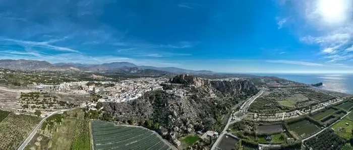 Framed Print : aerial view of the municipality of Salobreña on the coast of Granada, Spain Framed Print : aerial view of the municipality of Salobreña on the coast of Granada, Spain