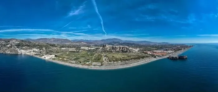 Framed Print : aerial view of the municipality of Salobreña on the coast of Granada, Spain Framed Print : aerial view of the municipality of Salobreña on the coast of Granada, Spain